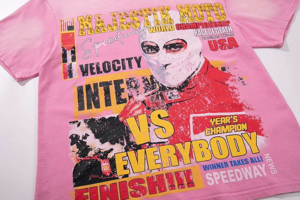 MAJESTIK Racing Moto Graphic T-Shirt ¡ª detail